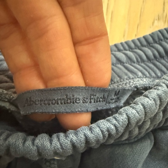 Abercrombie women’s essential sweatpants joggers size M blue lounge oversized - Picture 3 of 7